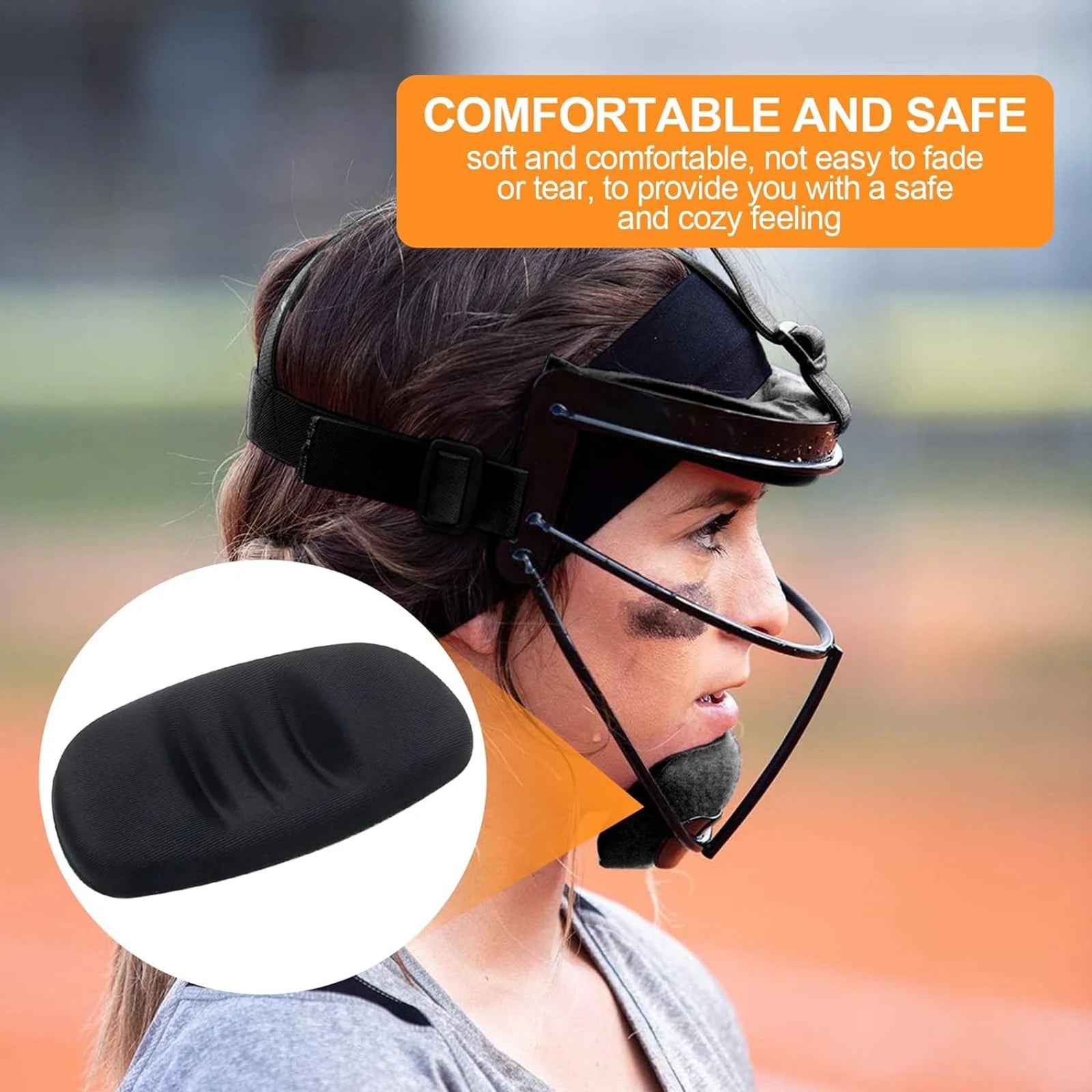 Softball Fielder's Facemask Chin Cup