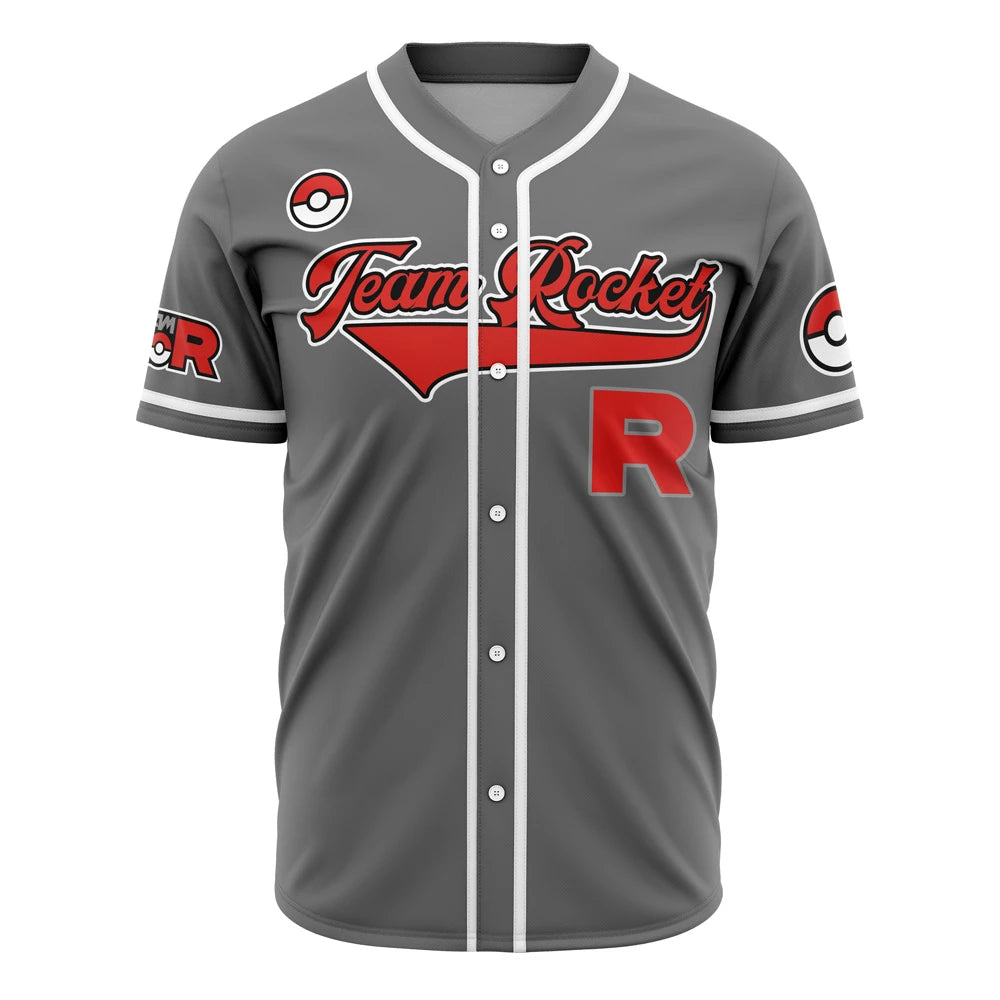 Custom Team Rocket Grunt Baseball Jersey