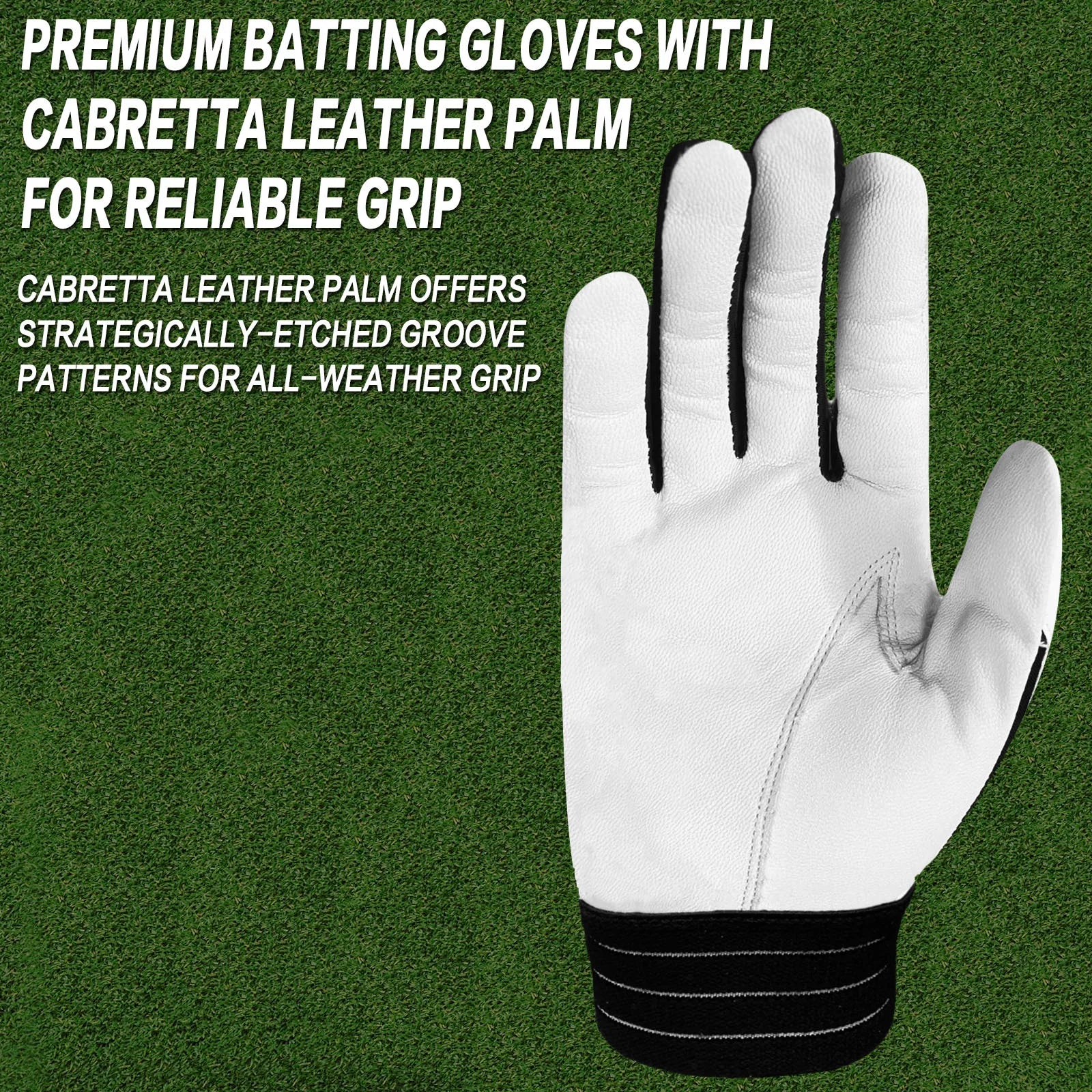 Men's Cabretta Leather Batting Gloves