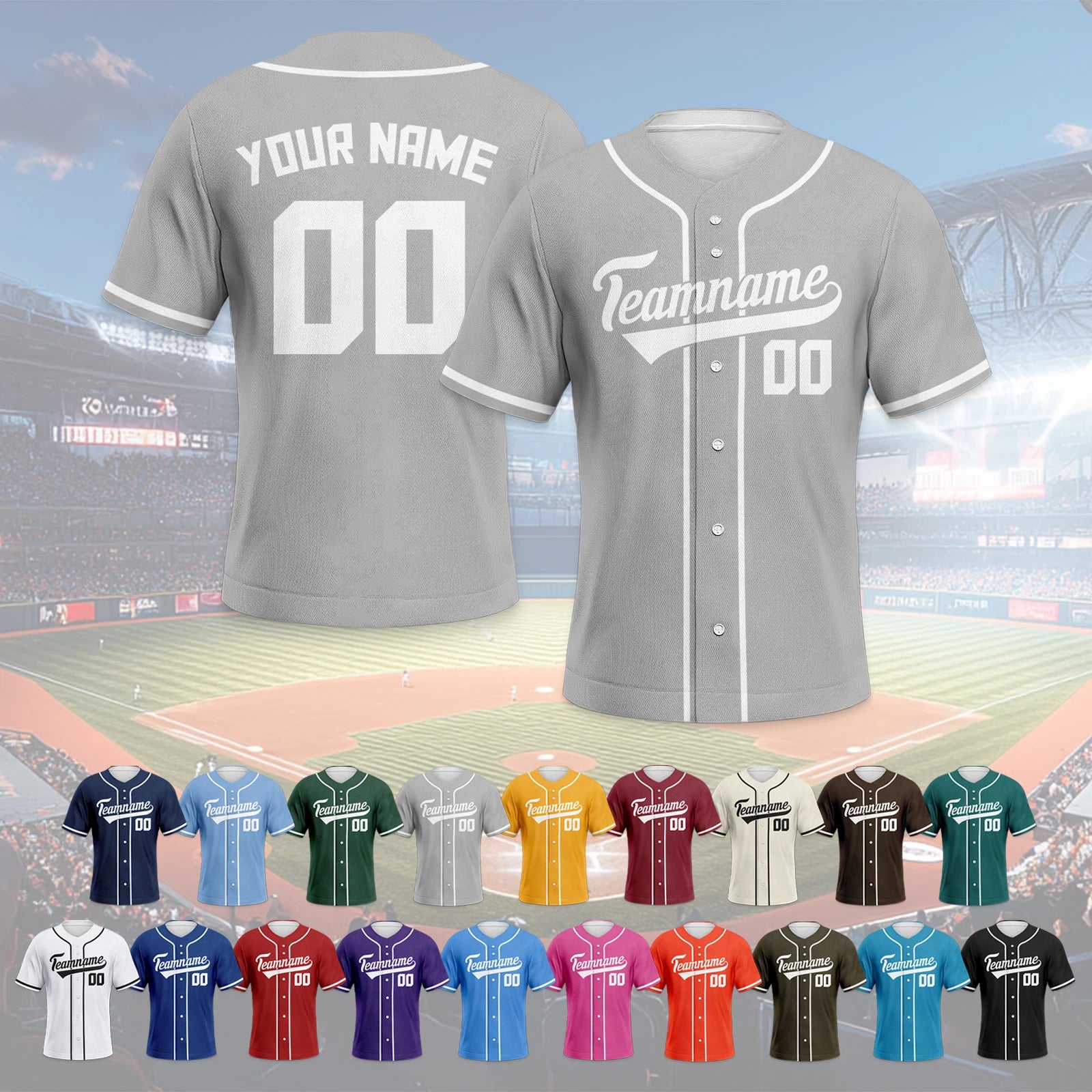 Personalized Men's Baseball Jersey