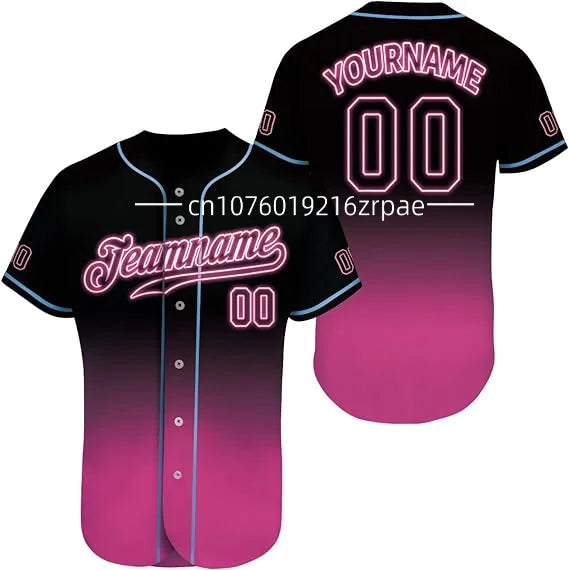 Customizable Baseball Jersey Team Shirt
